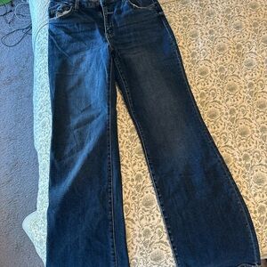 Stylish Dark Blue Women's Flare Jeans